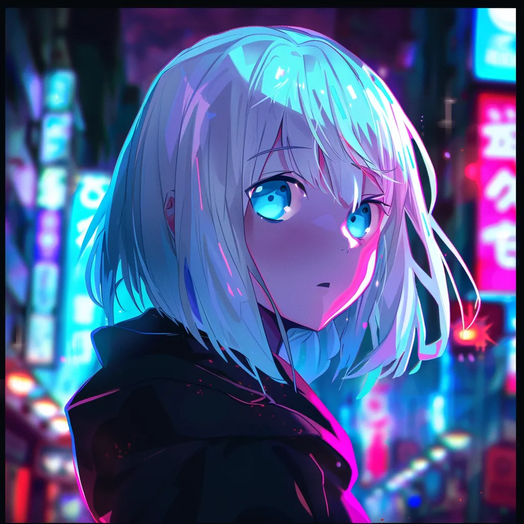 anime pfp for xbox neon, kaguya, kanao, osaka, nico