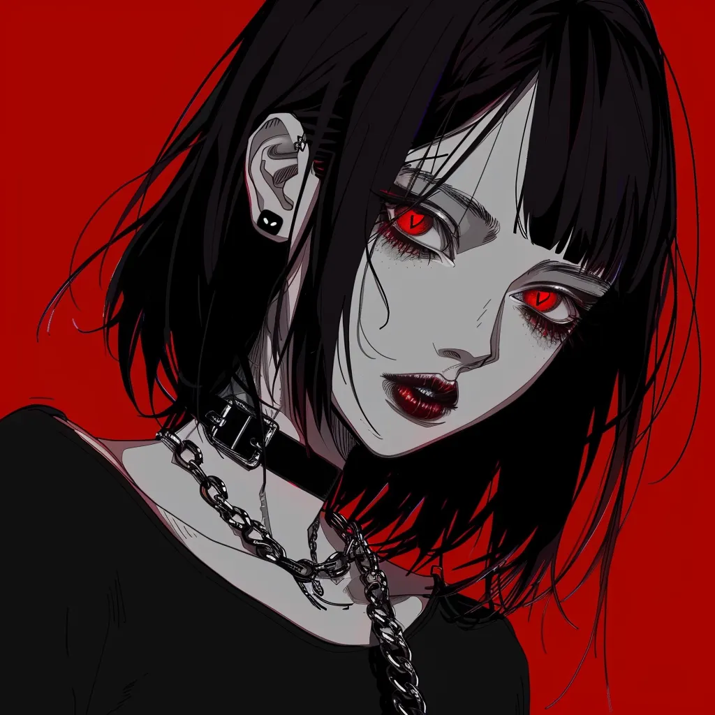 goth anime pfp matching