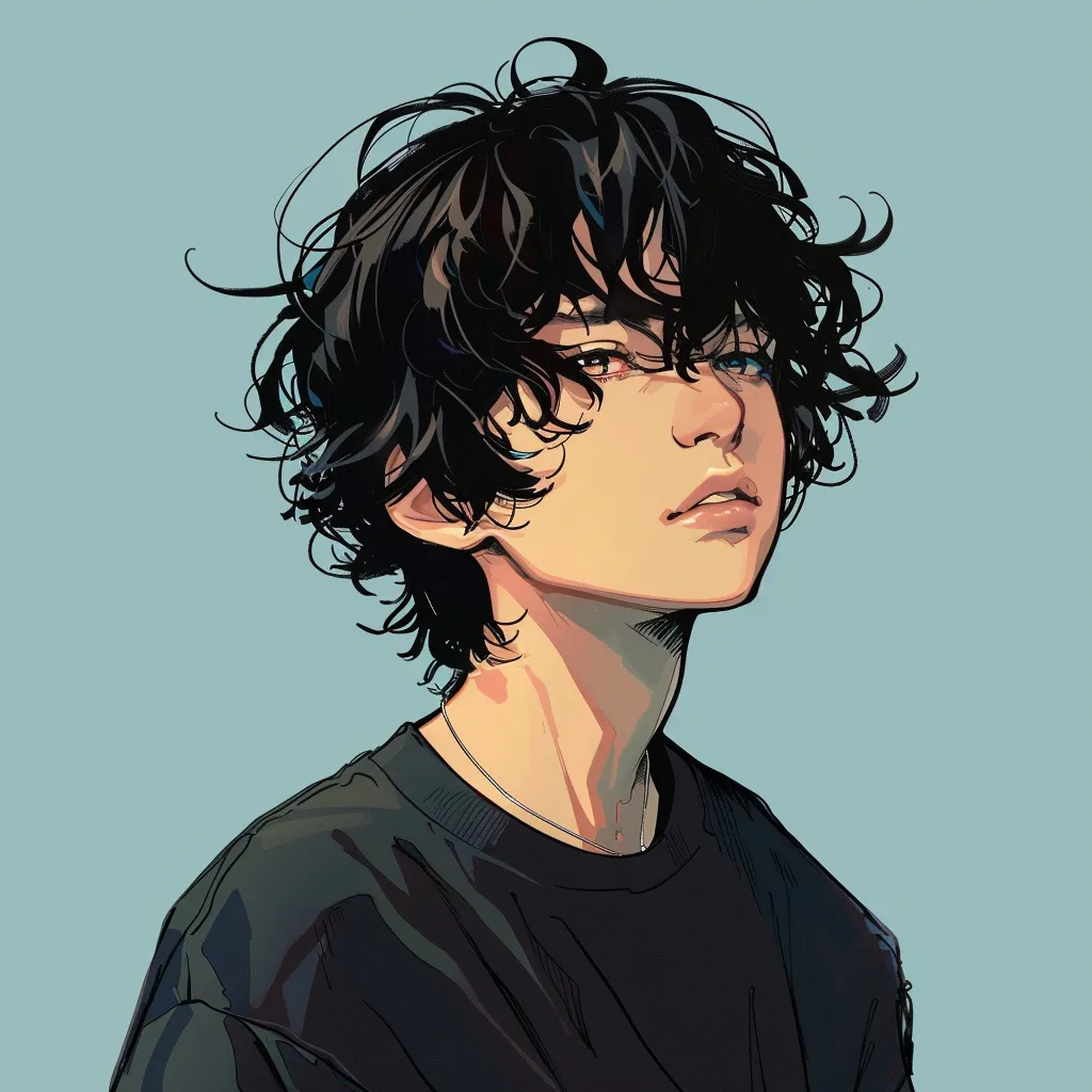 anime icons aesthetic study, lofi, boy, grunge, omori