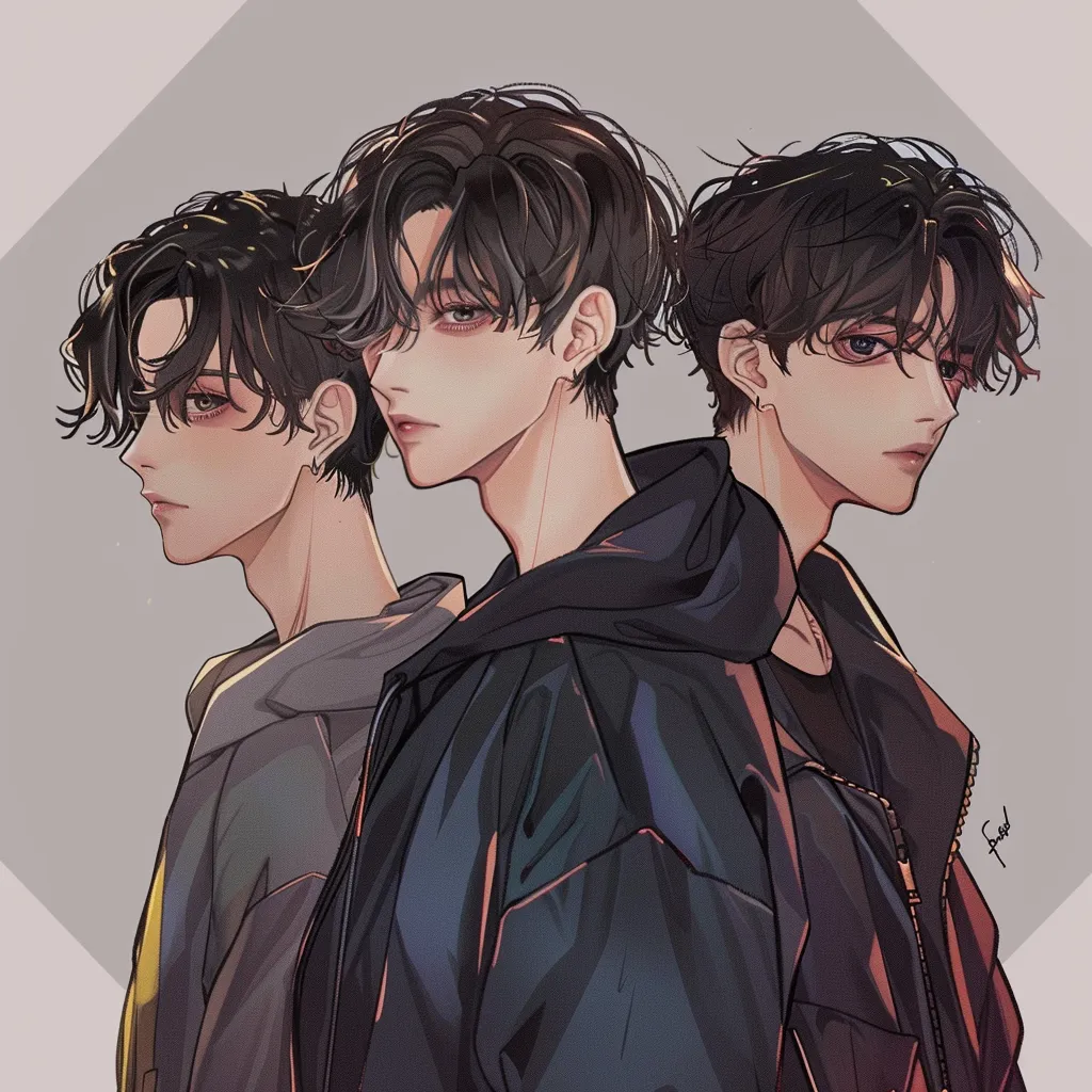 trio anime pfp trio, mask, stranger, haikyuu, black