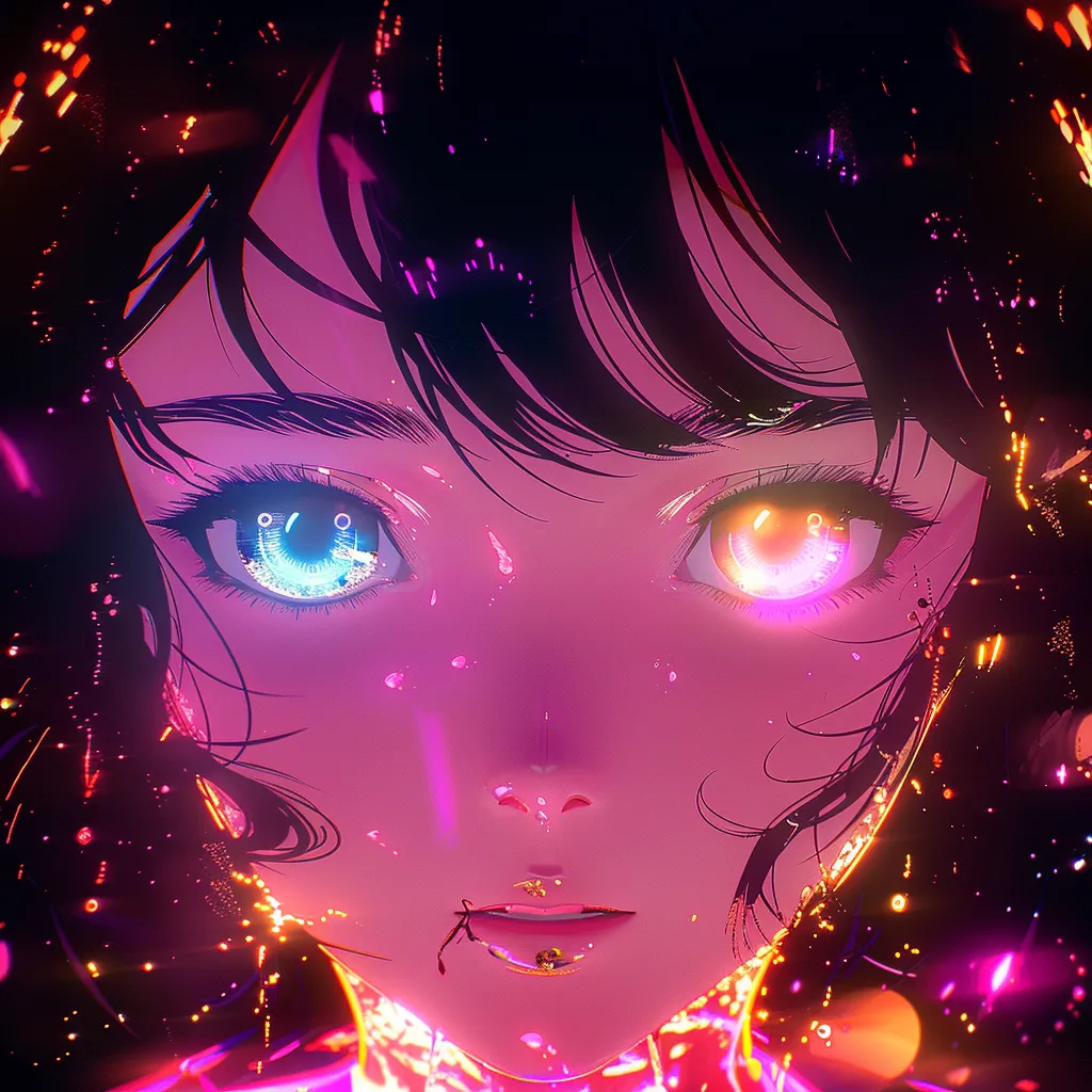 glowing anime pfp 4k