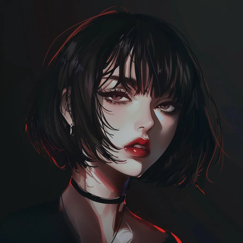 pinterest anime dark pfp