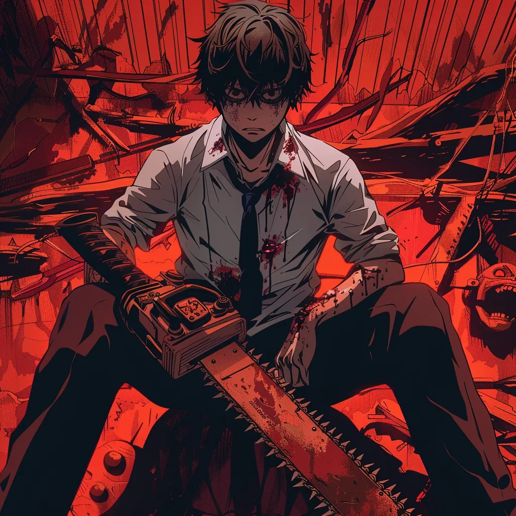 chainsaw man manga pfp