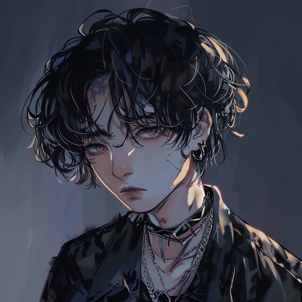 edgy anime pfp boy