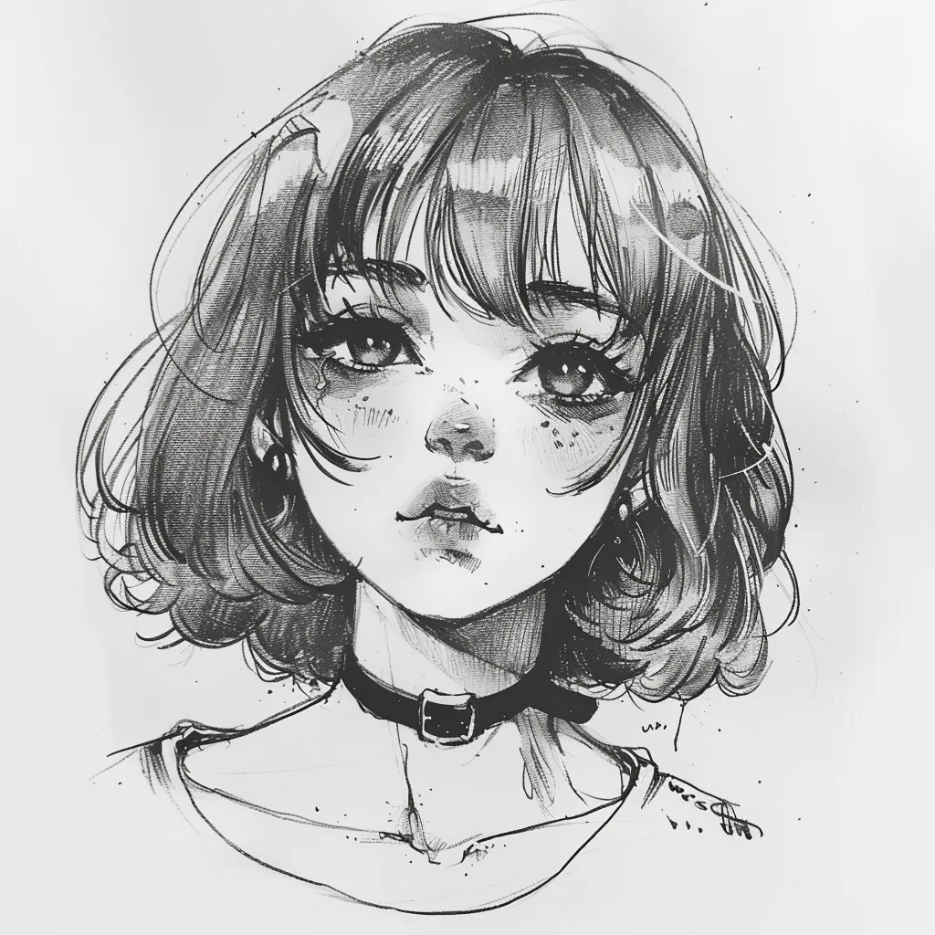 aesthetic anime drawings pinterest girl, grunge, study, drawing