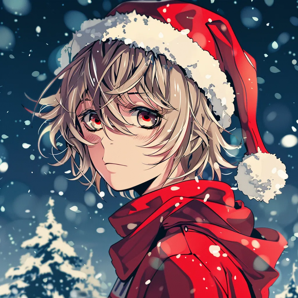 christmas anime pfp boy