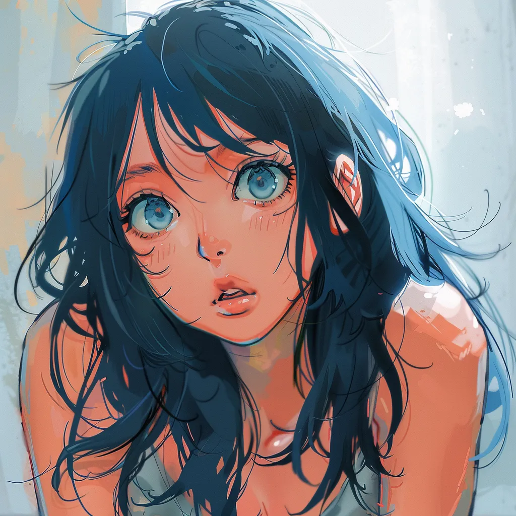nice anime pfp study, unknown, girl, hatsune, tear