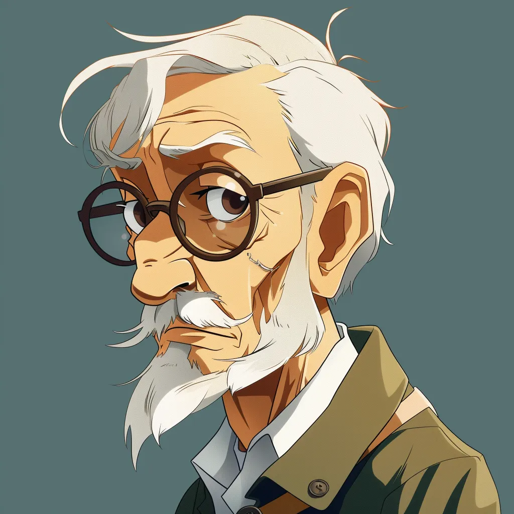 old man anime pfp