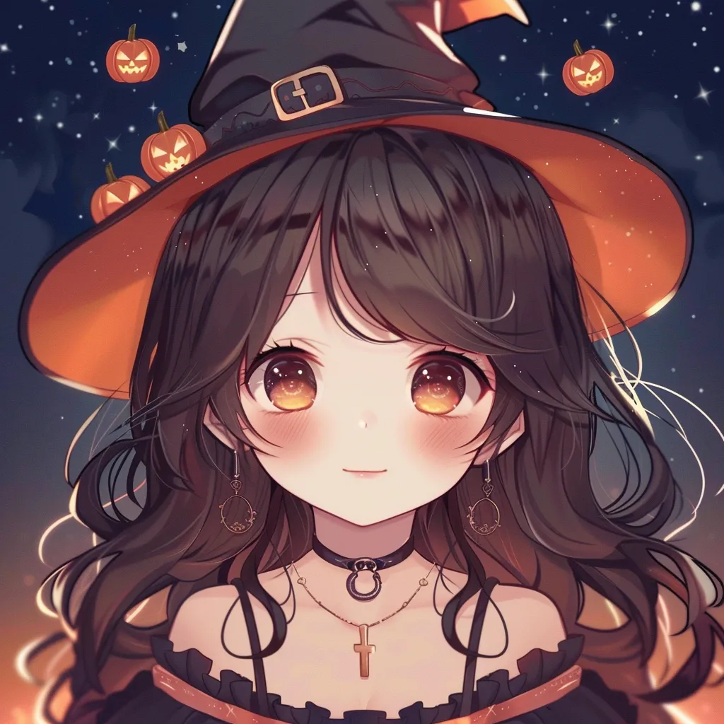 halloween anime pfp cute