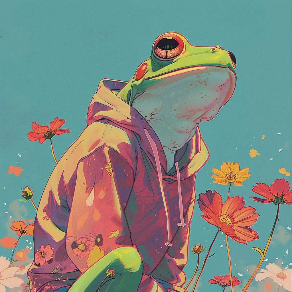 cute frog pfp aesthetic