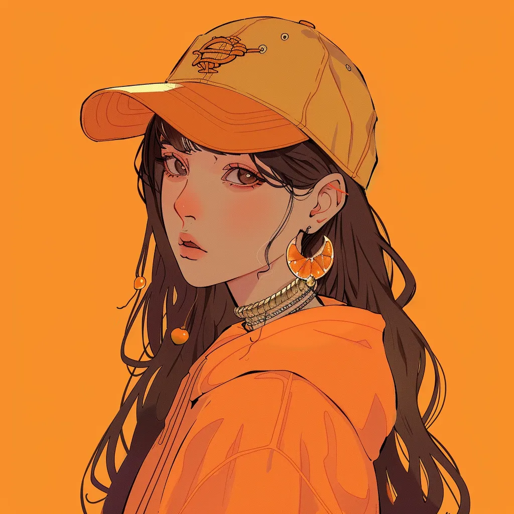 orange anime pfp orange, study, yellow, girl, nezuko