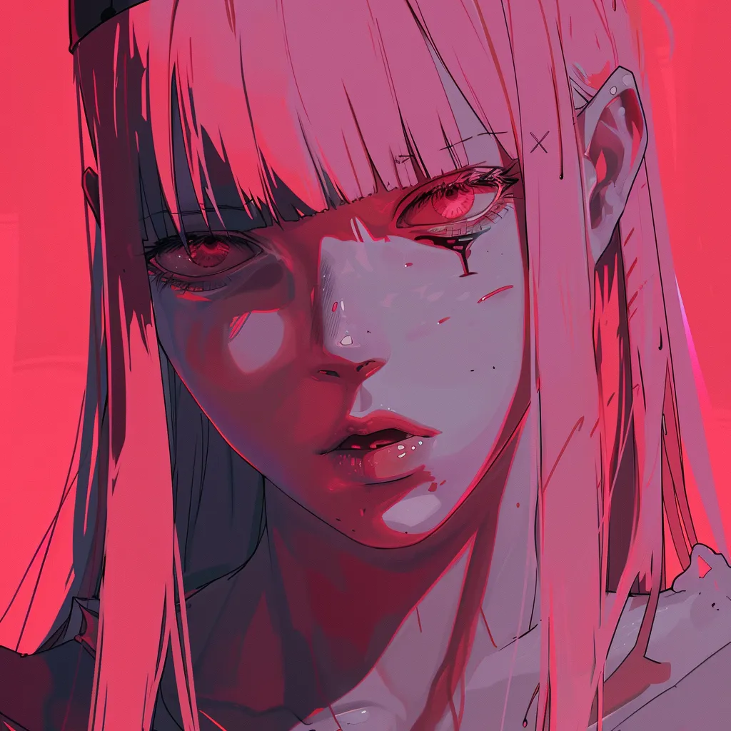 zero two anime pfp toga, pink, himiko, kaguya, neon