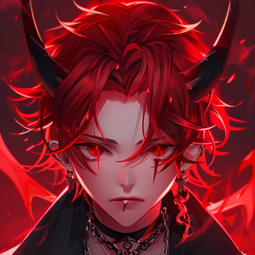 red demon anime pfp