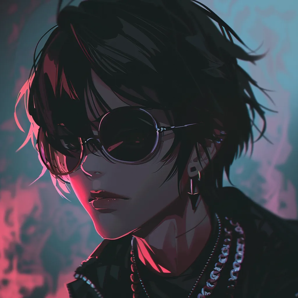 edgy anime boy pfp