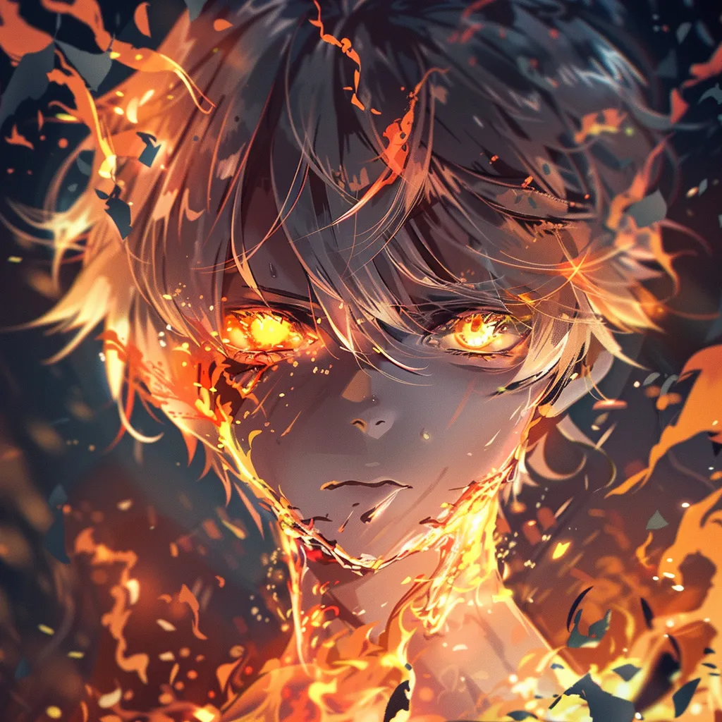 fire anime manga pfp