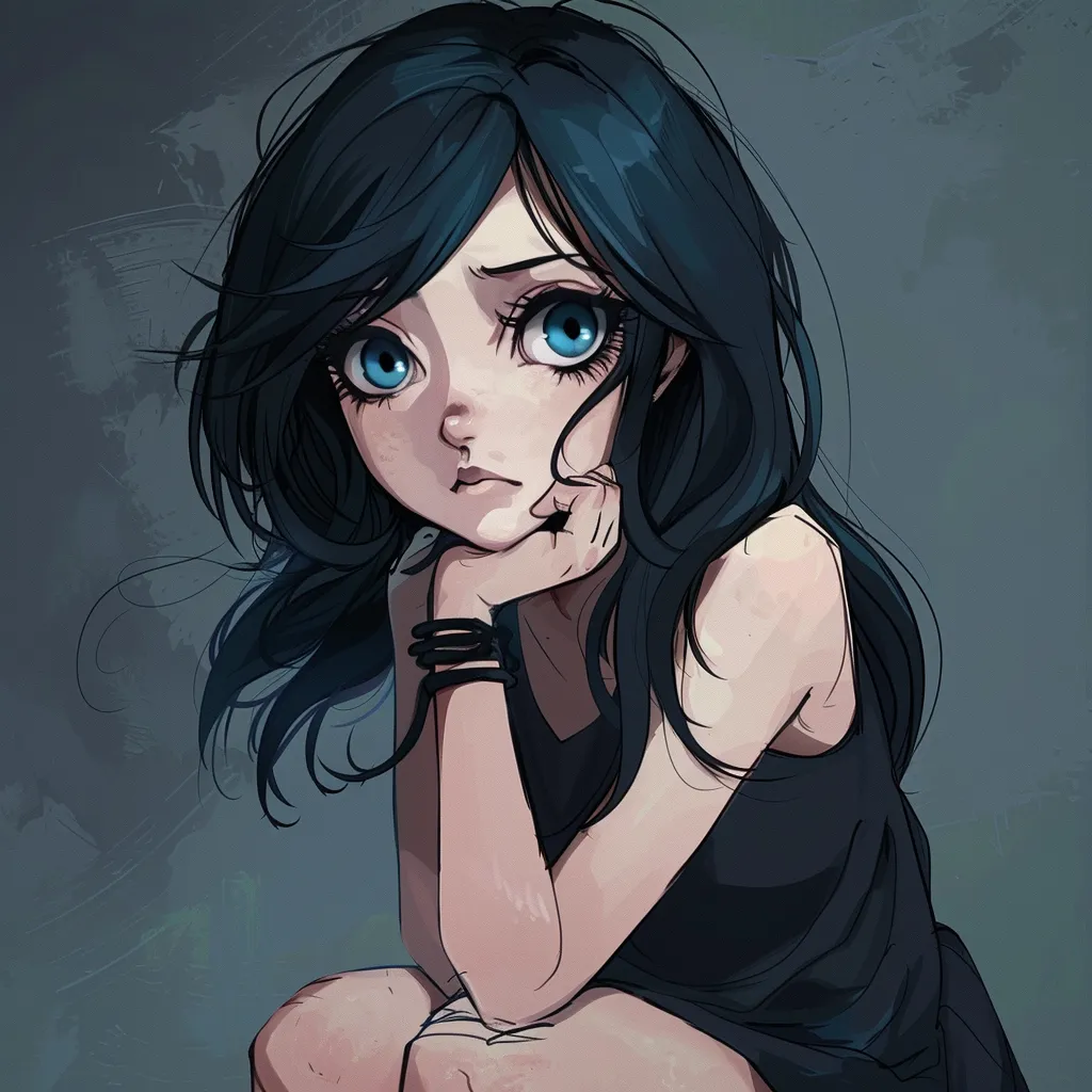 emo cute pfp girl