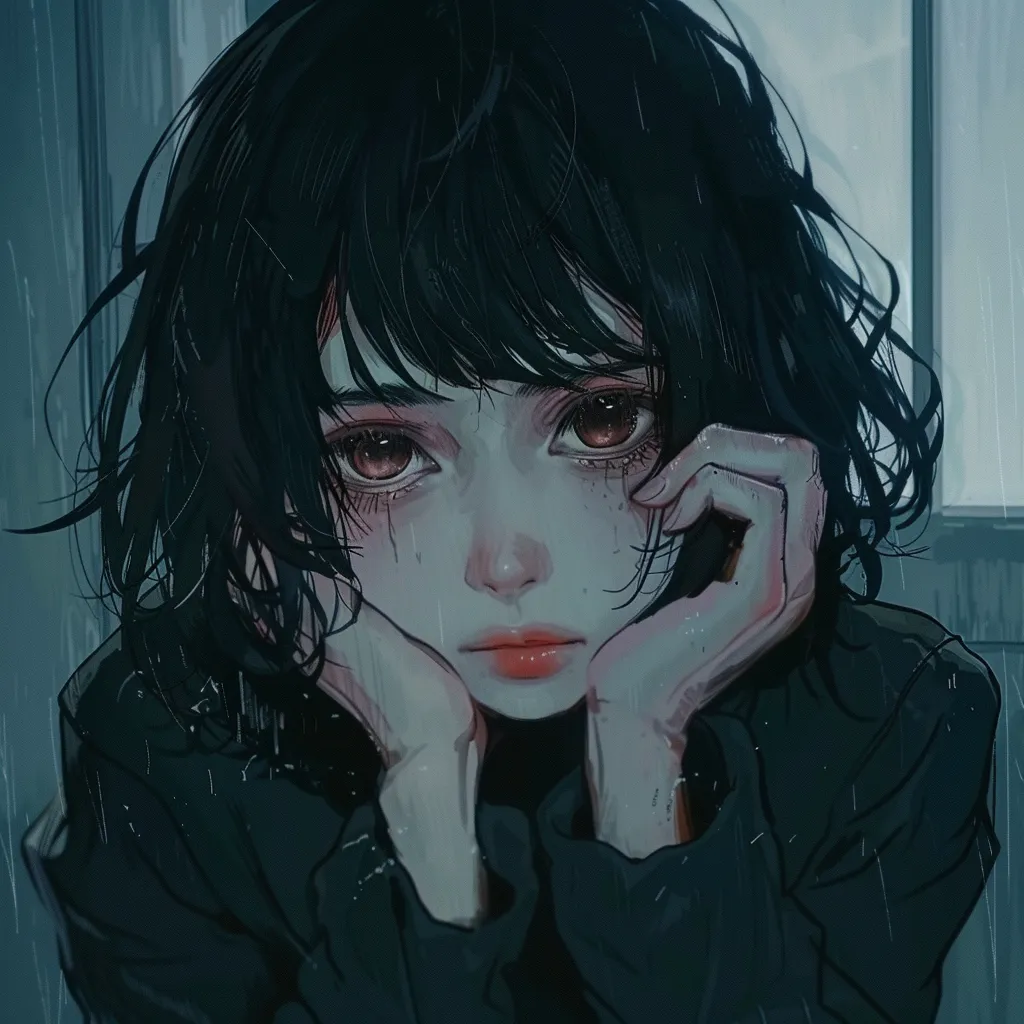 depressed anime pfp