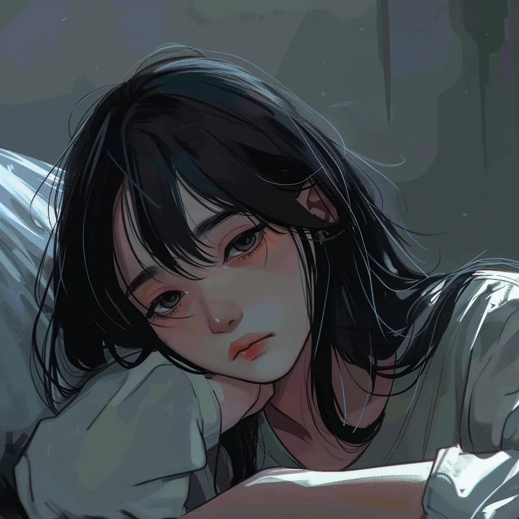 tired anime pfp tired, study, lofi, uta, nico