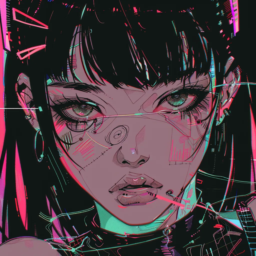 cyber y2k anime pfp