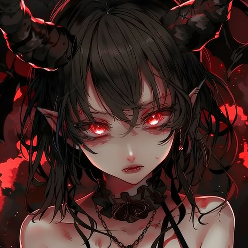 devil anime pfp girl demon