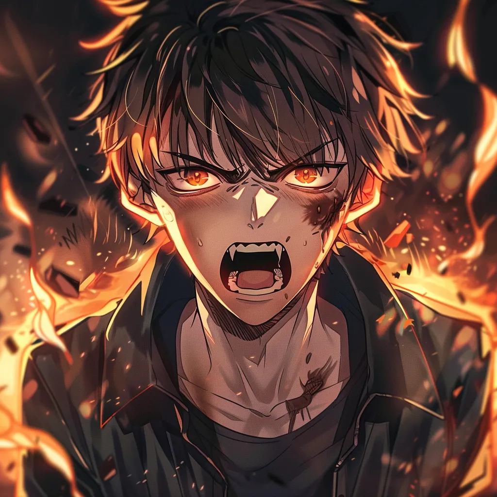 angry anime pfp todoroki, eren, angry, rage, bungou