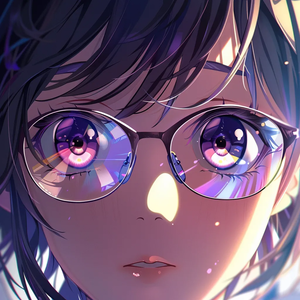 anime pfp glasses glasses, tear, megumi, yoimiya, omori
