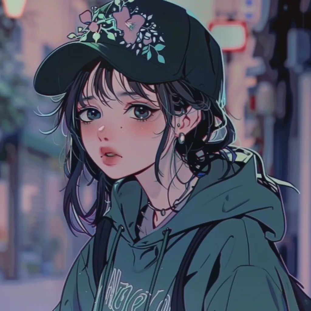 tiktok anime pfp lofi, aesthetic, girl, anime, ghibli