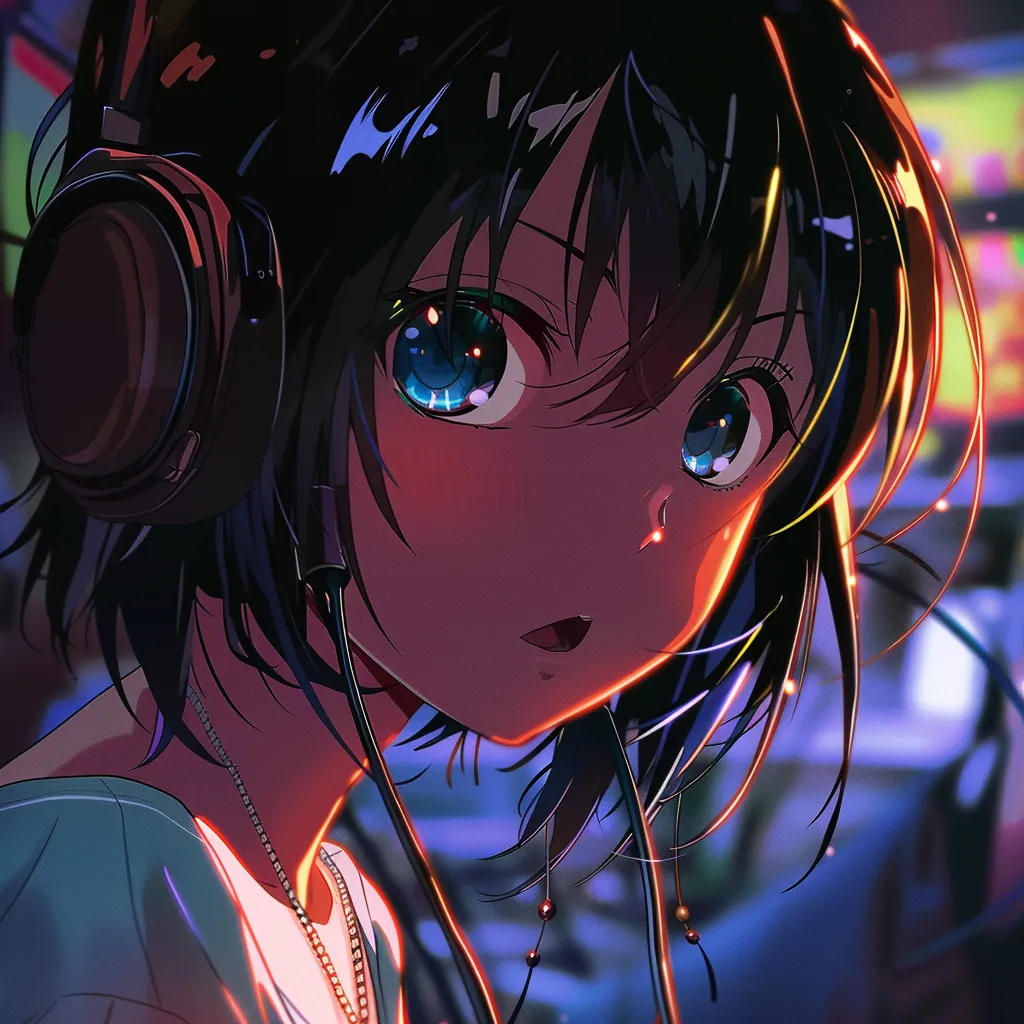 best anime pfp for xbox headphones, nico, megumi, lofi, hatsune