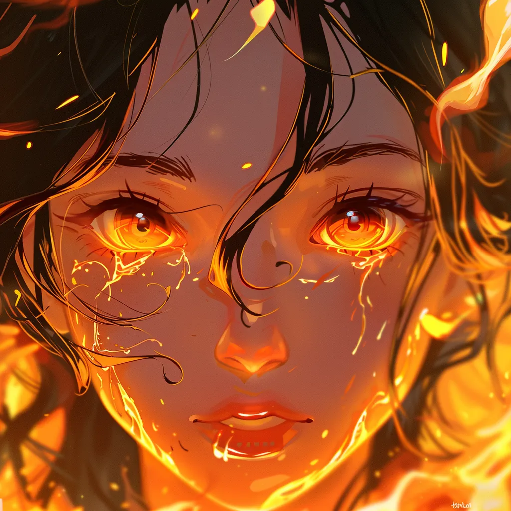 fire anime manga pfp