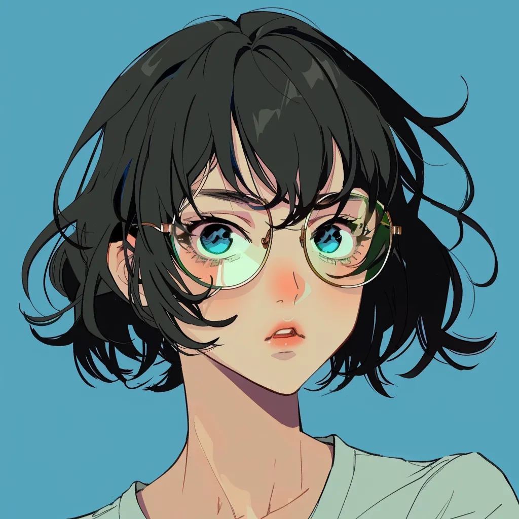 animepackgods pfp from glasses, study, girl, nico, nerd