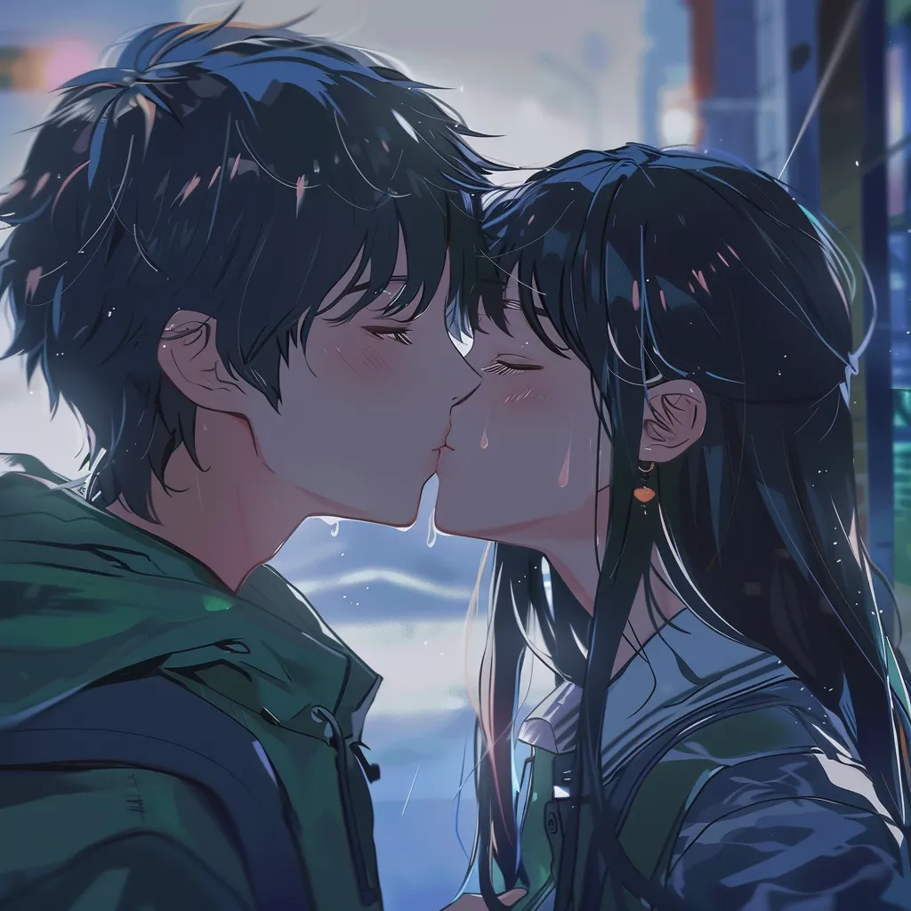 kissing anime pfp kissing, zenitsu, lofi, bungou, yato