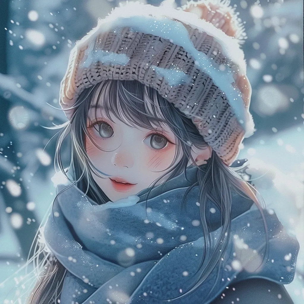 winter anime pfp winter, megumi, cold, orihime, ghibli