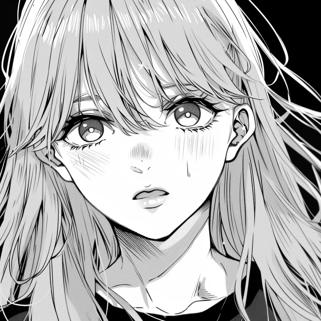 black and white anime pfp manga