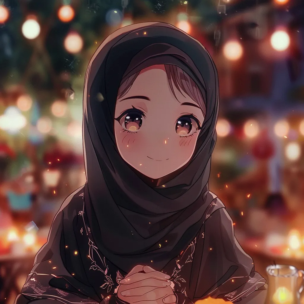 halal anime pfp ramadan, kaguya, orihime, nezuko, sama