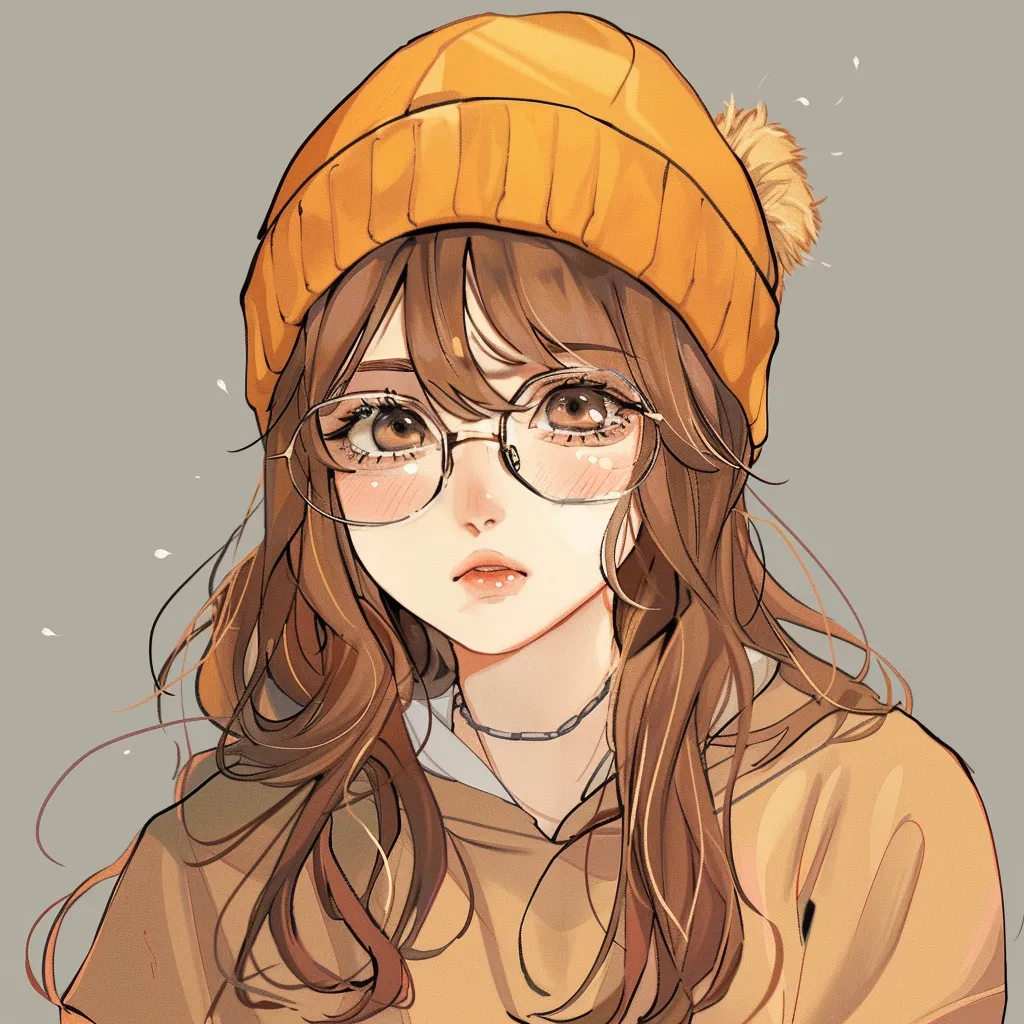 chill anime pfp girl