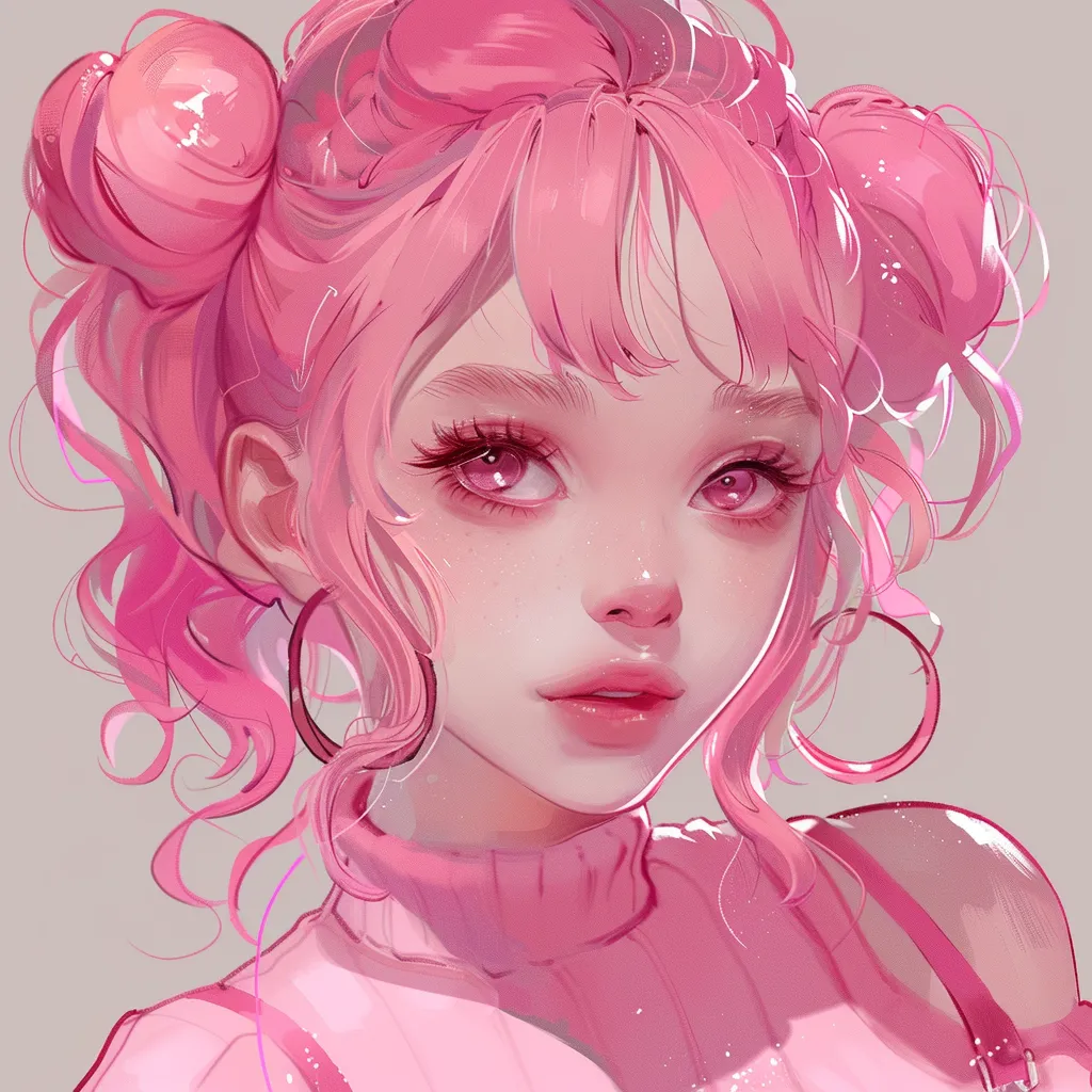 cute pink pfp girl