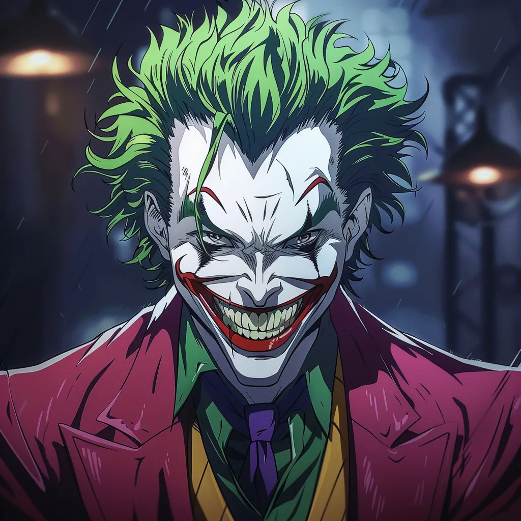 joker anime pfp joker, villain, smile, the, killer