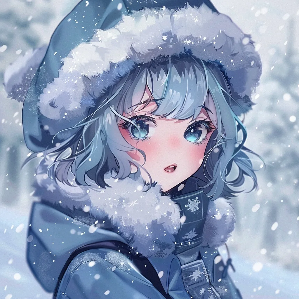 winter anime pfp winter, cold, ice, cinnamoroll, megumi