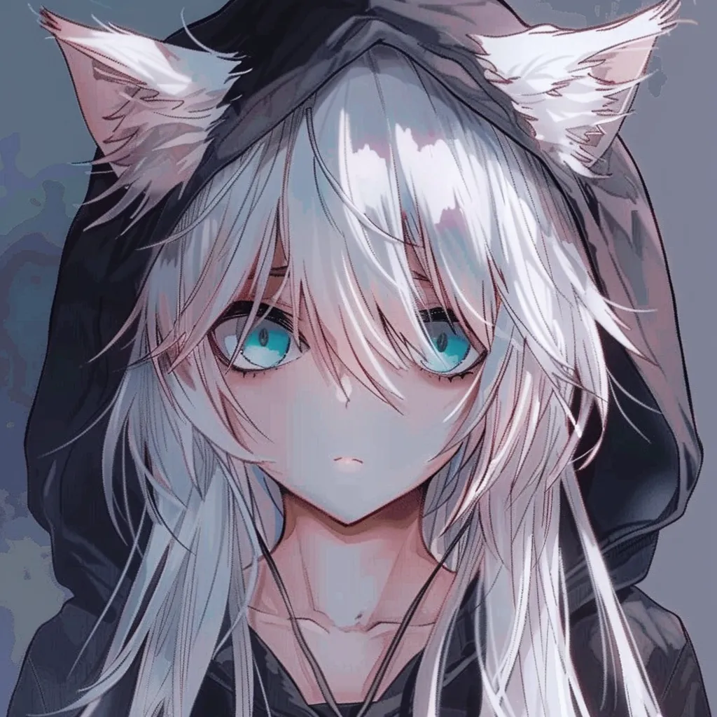 dope anime pfp kuromi, fox, wolf, hoodie, unknown
