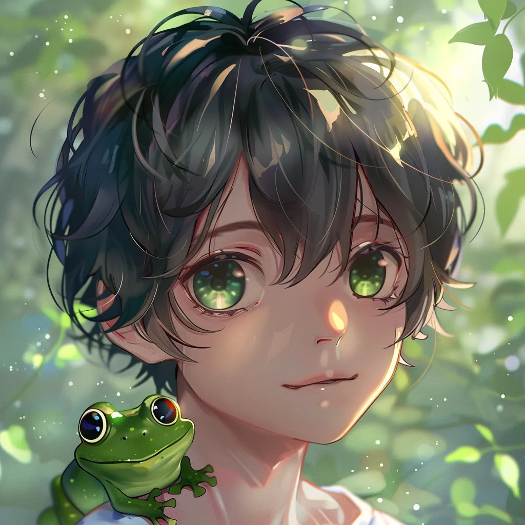 cute frog boy pfp