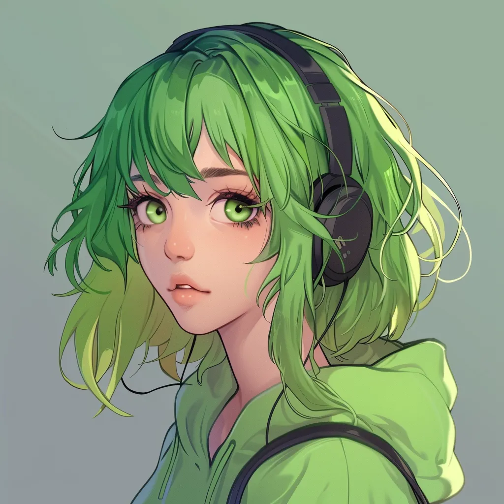 cute green pfps