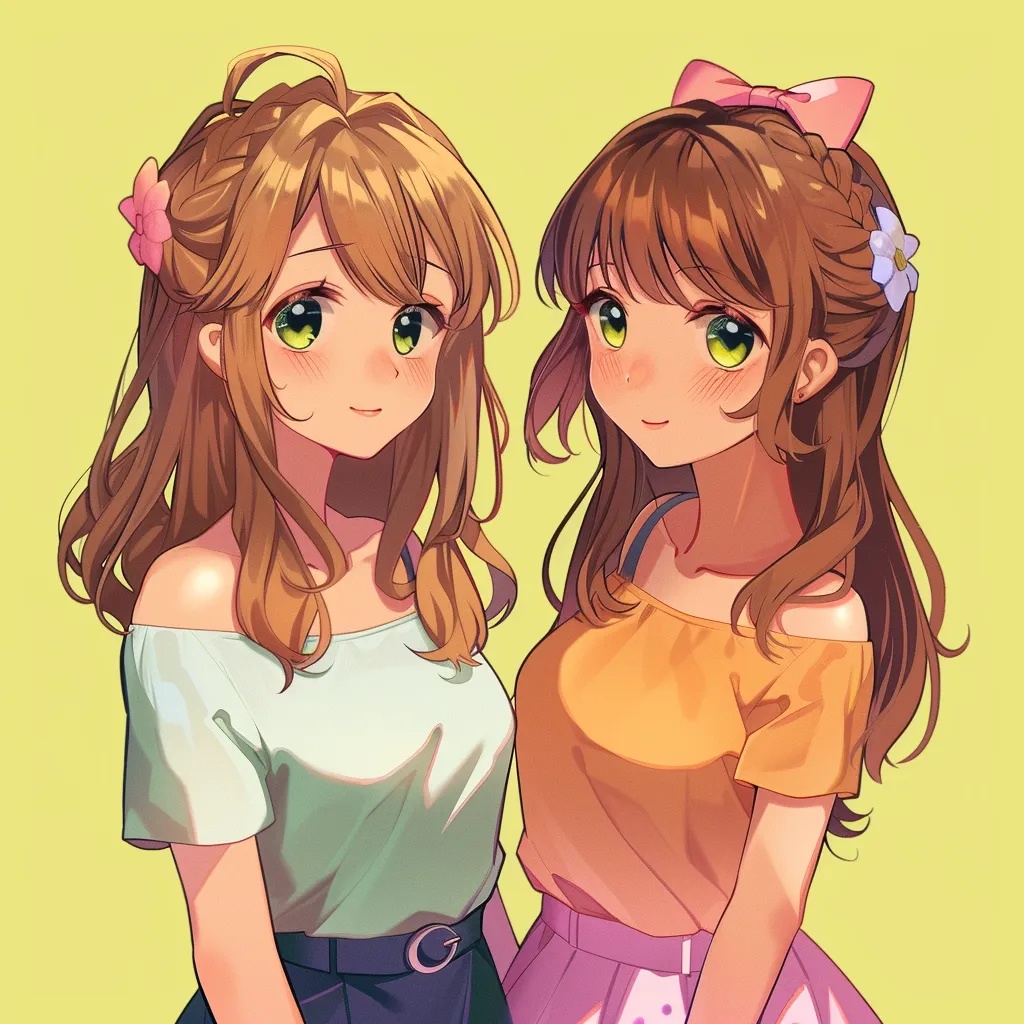 cute matching pfp for best friends not anime