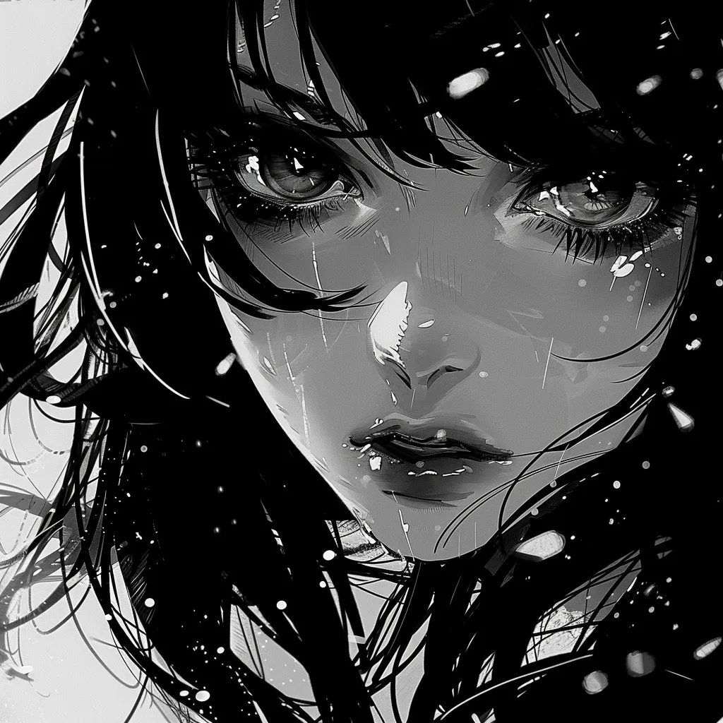 black and white anime pfp pinterest