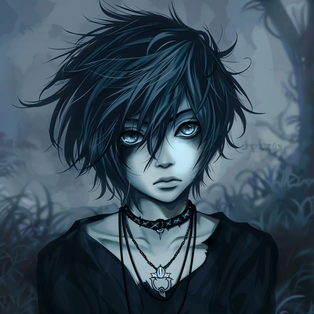 emo anime pfp boy