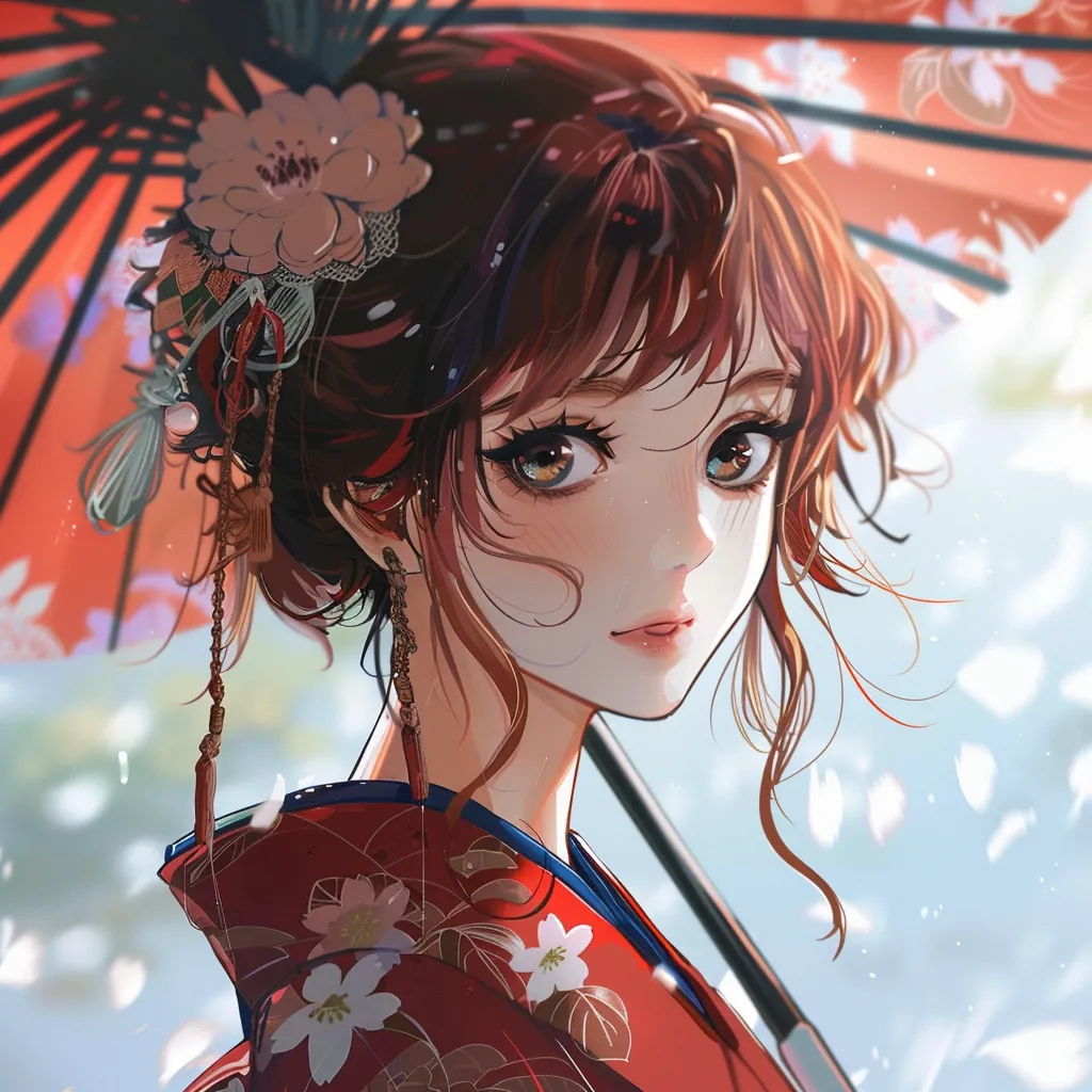 japanese anime pfp sakura, megumi, hiei, miko