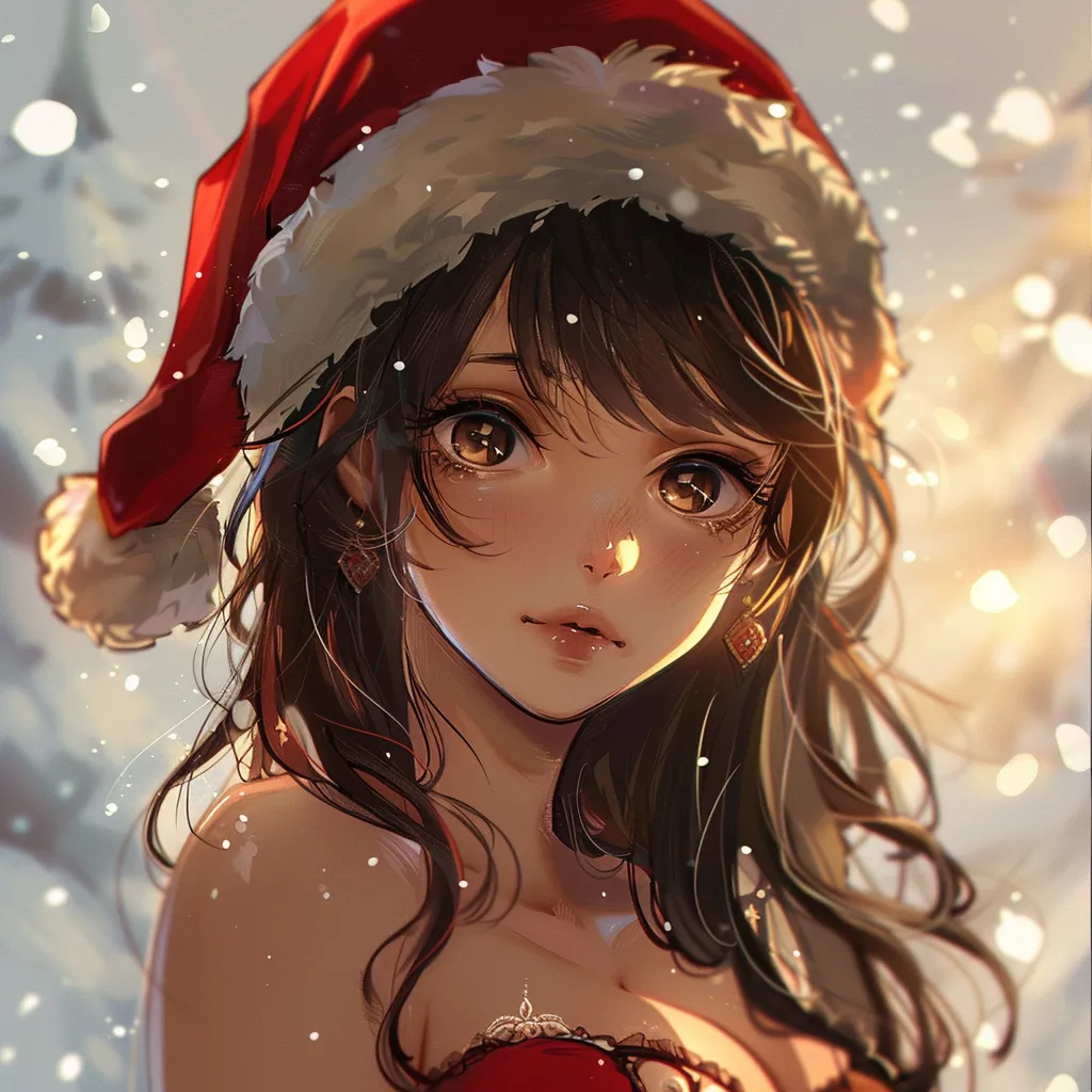 christmas anime pfp pinterest