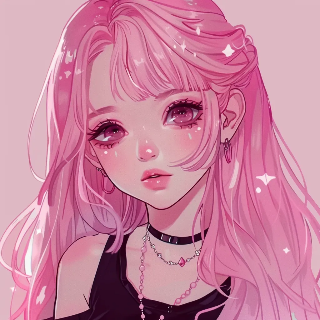 cute dark pink pfp