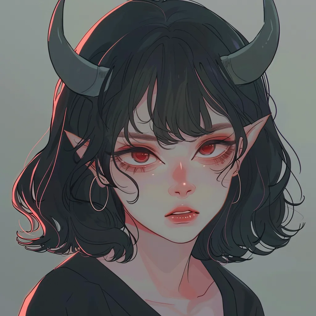 anime demon matching pfp