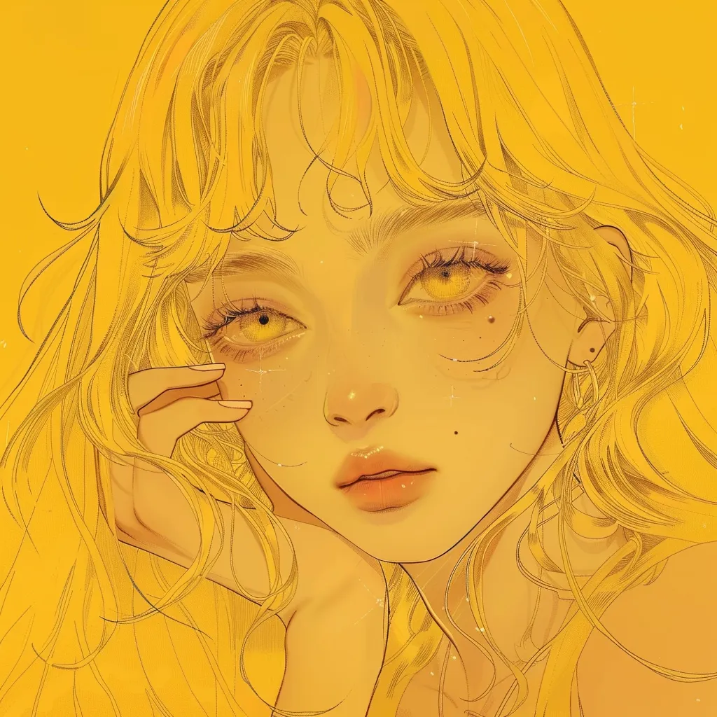yellow anime pfp yellow, tear, shinobu, skin, vent