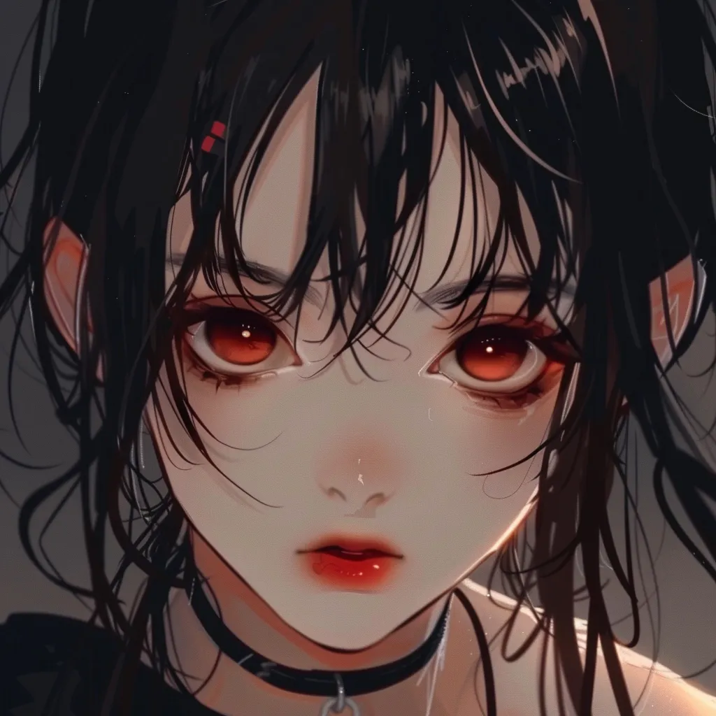 girl anime pfp black